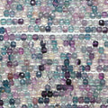 Perles cubiques à facettes en fluorite St de 15 pouces (4 mm) - Fil de 39 cm