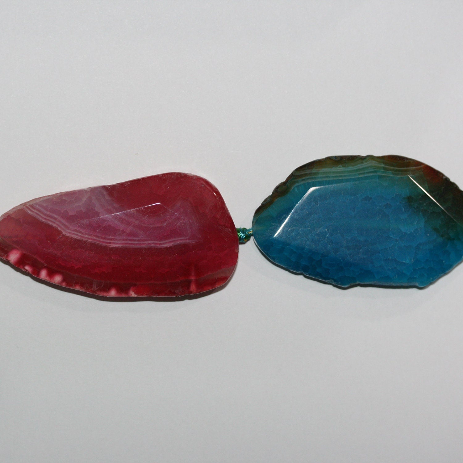 16"  St Multicolor Agate Faceted Oval Beads 58x43mm.Approx-Strand 40cm - Hard Gems