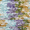 14" St Multi Stone Smooth Oval Beads 10x7mm.Approx.-Strand 38cm.