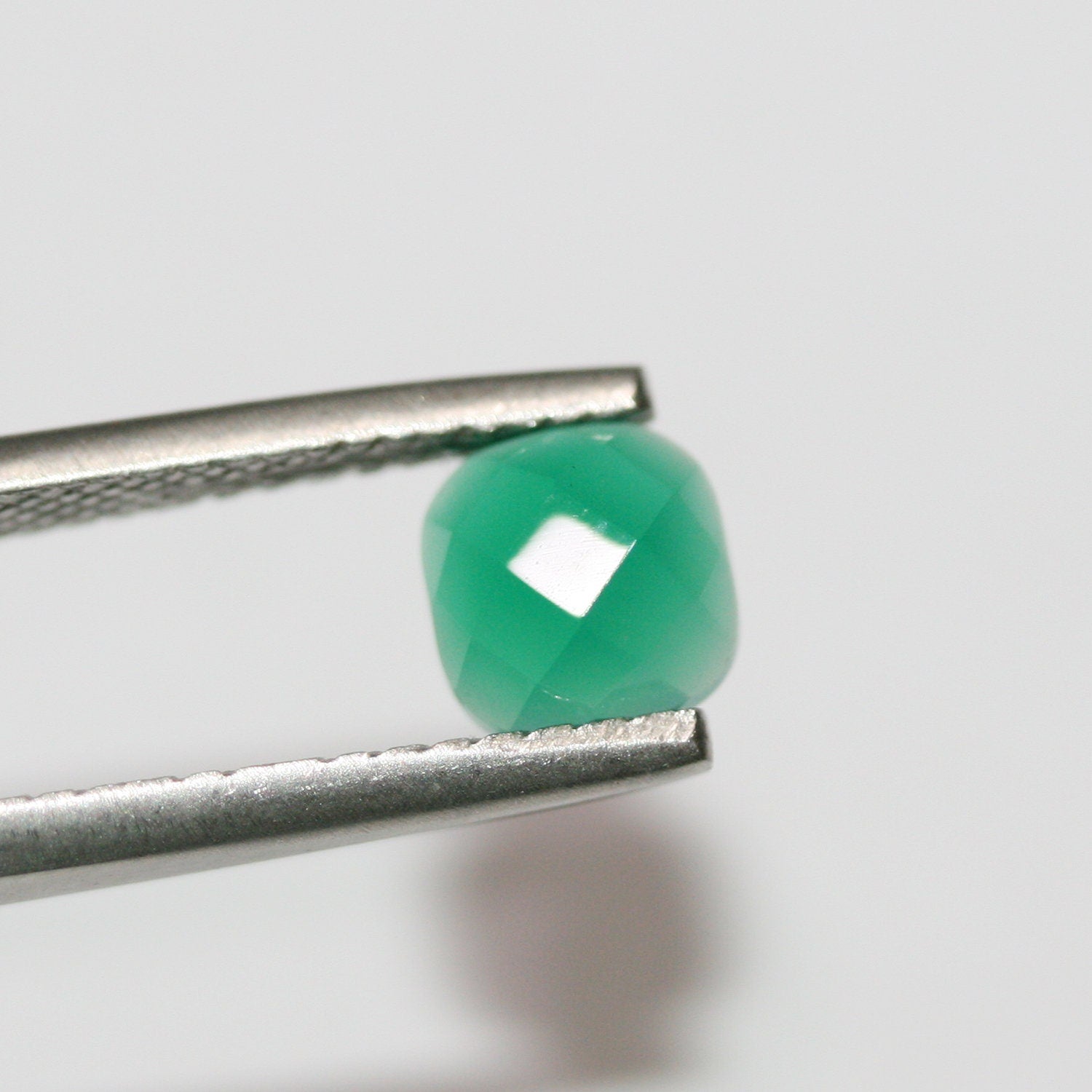 10 Pcs Lot Green Onyx Square Faceted Cabochon 6mm (10 pcs)