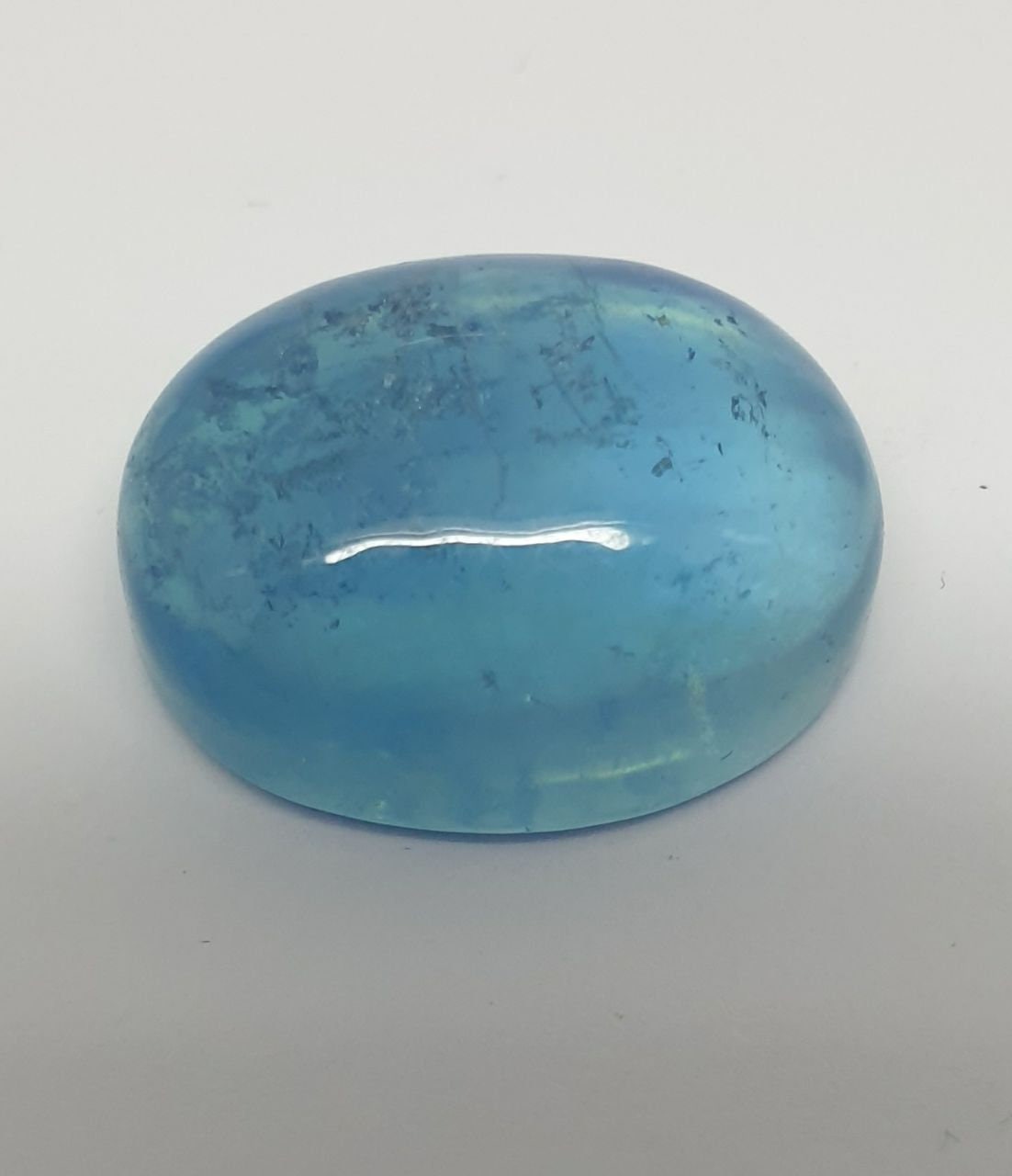Top Blue Color Aquamarine Cabochon 23x15mm 33.11ct- Natural Gemstone-One Of A Kind
