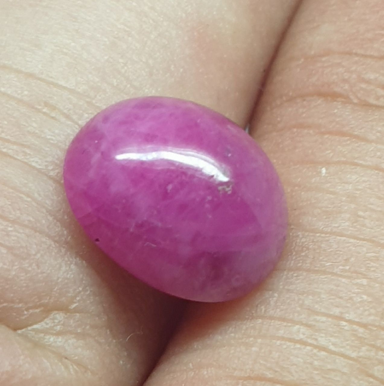 Pink Sapphire Oval Cabochon 11x9.1mm.(6ct.)- Wholesale Prices