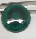 Cabochon rond de malachite de grande taille, 35,4 mm (87 ct) - Pierre précieuse naturelle