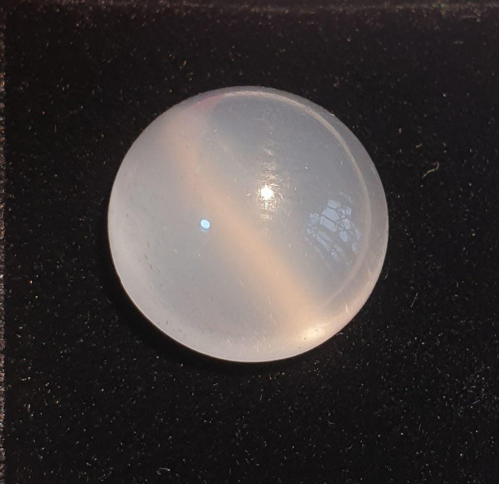 AAA One Of A Kind Cats Eye Moonstone 15mm Round Cabochon Untreated Gem- Supper Quality - Chatoyancy