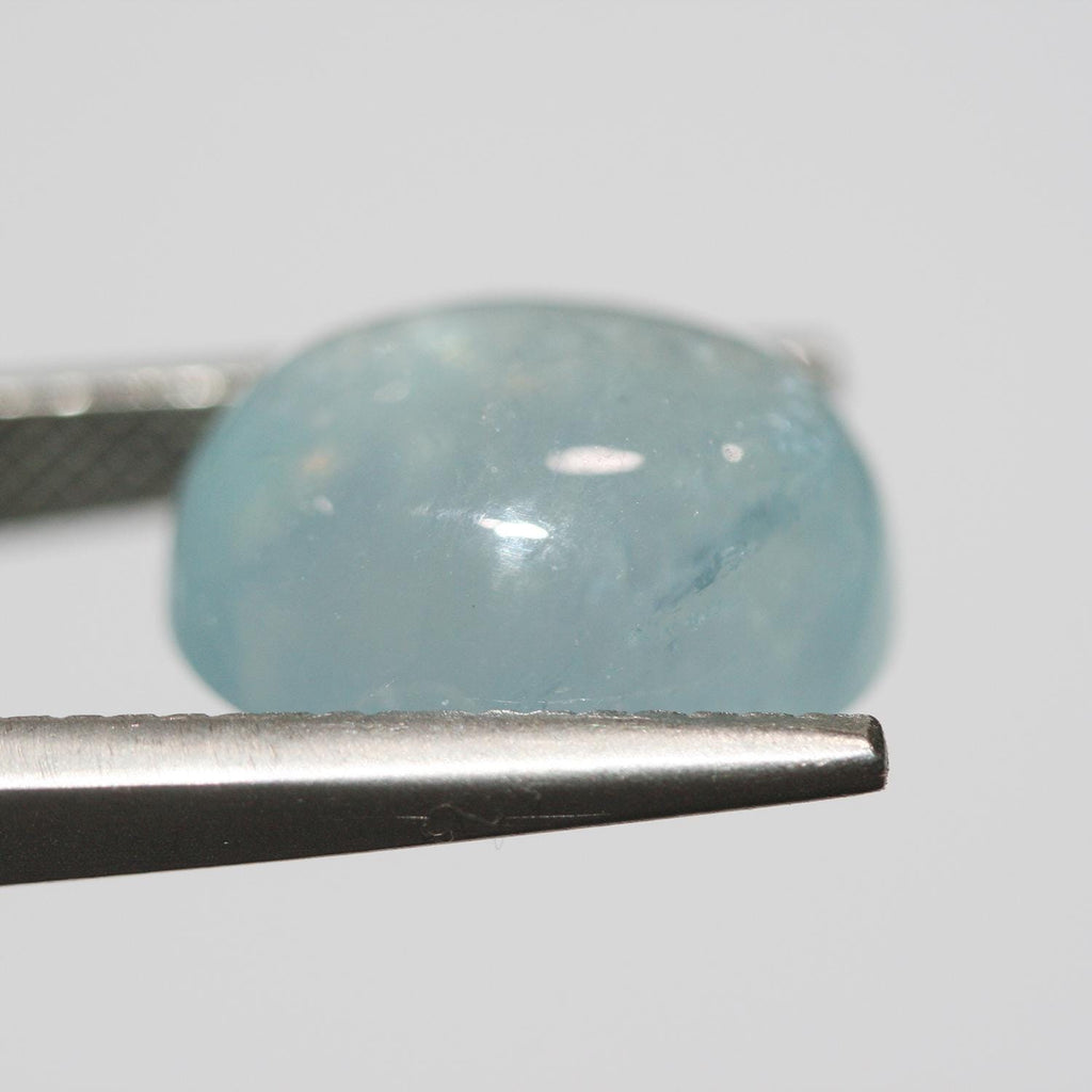 4Pcs Lot Aquamarine Oval Cabochon 16x12mm (4 pcs). - Hard Gems