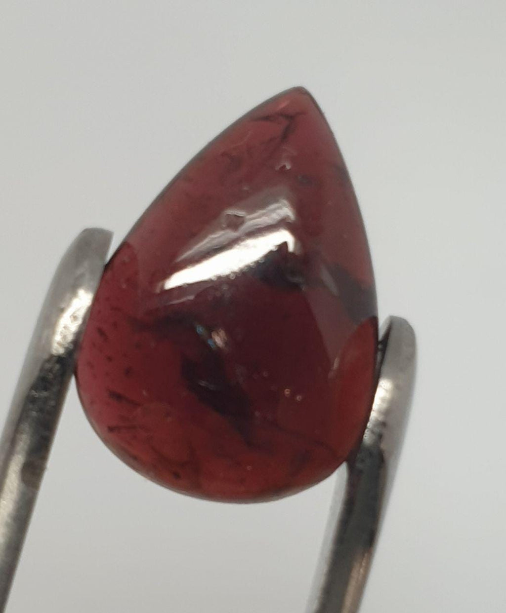 Almandine Smooth Drop Garnet Cabochon 17x12.5mm. (9.2ct.) - Hard Gems