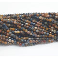 Cuentas redondas facetadas de San Pietersita de 40 cm (3,5 mm) - Hilo de 39 cm