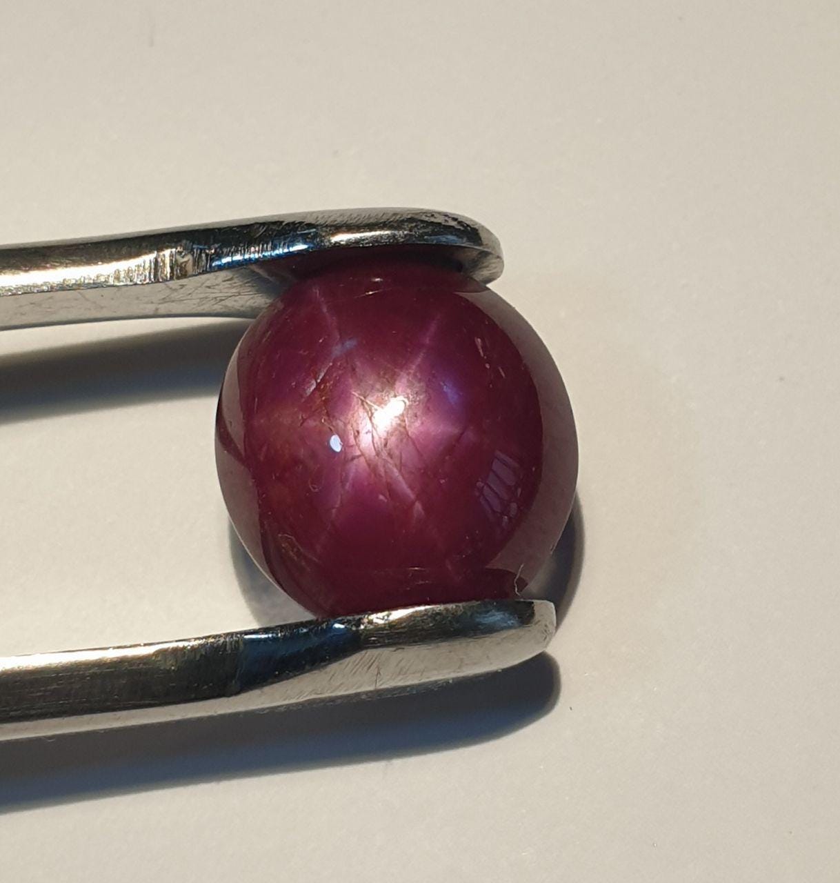 AAA Top color Natural Untreated Ruby  Star Cabochon 11.2X10.5mm 9.9ct Natural Gemstone Gems For Jewelry - Hard Gems