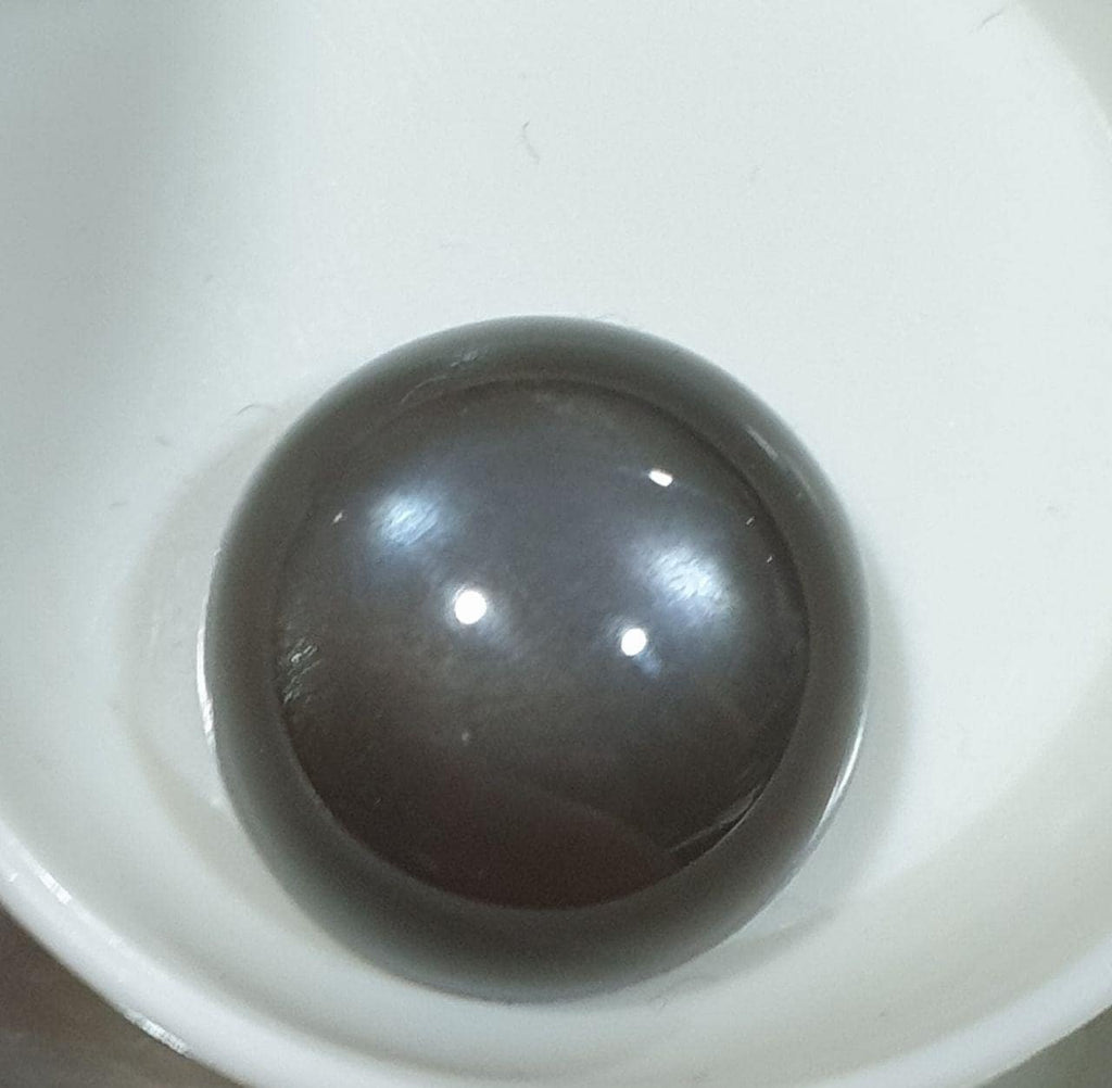 AAA Black Gray  Moonstone Round Cabochon 16mm 11.43ct Collector Stone Rare Stone Jewelry Supplier- Natural Gems - Hard Gems