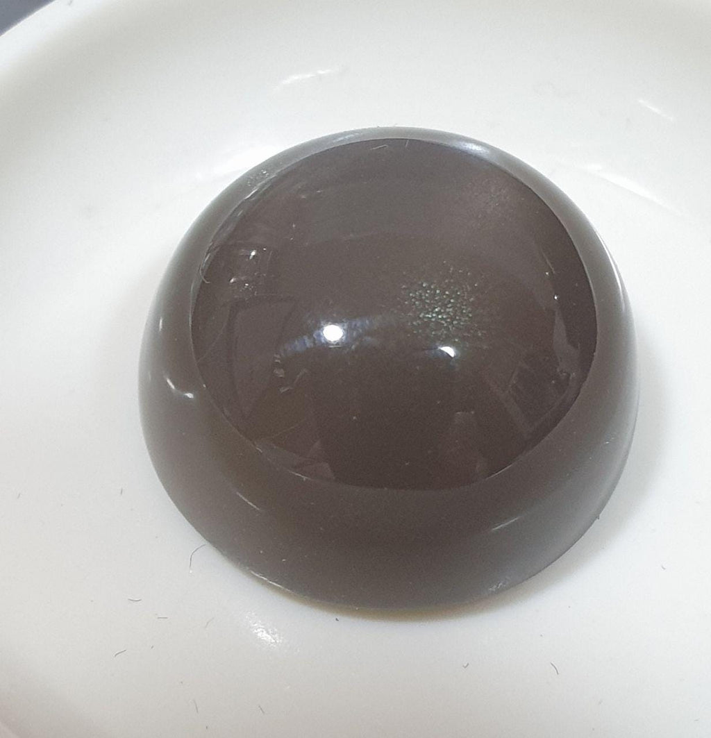 AAA Black Gray  Moonstone Round Cabochon 16mm 11.43ct Collector Stone Rare Stone Jewelry Supplier- Natural Gems - Hard Gems