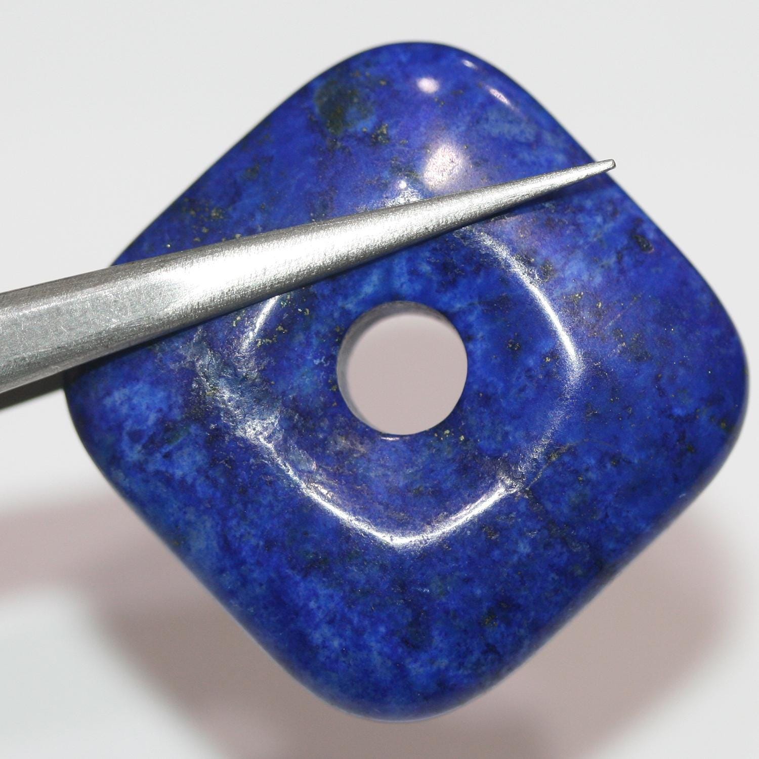 Colgante Lapislázuli Cuadrado Liso 30mm.