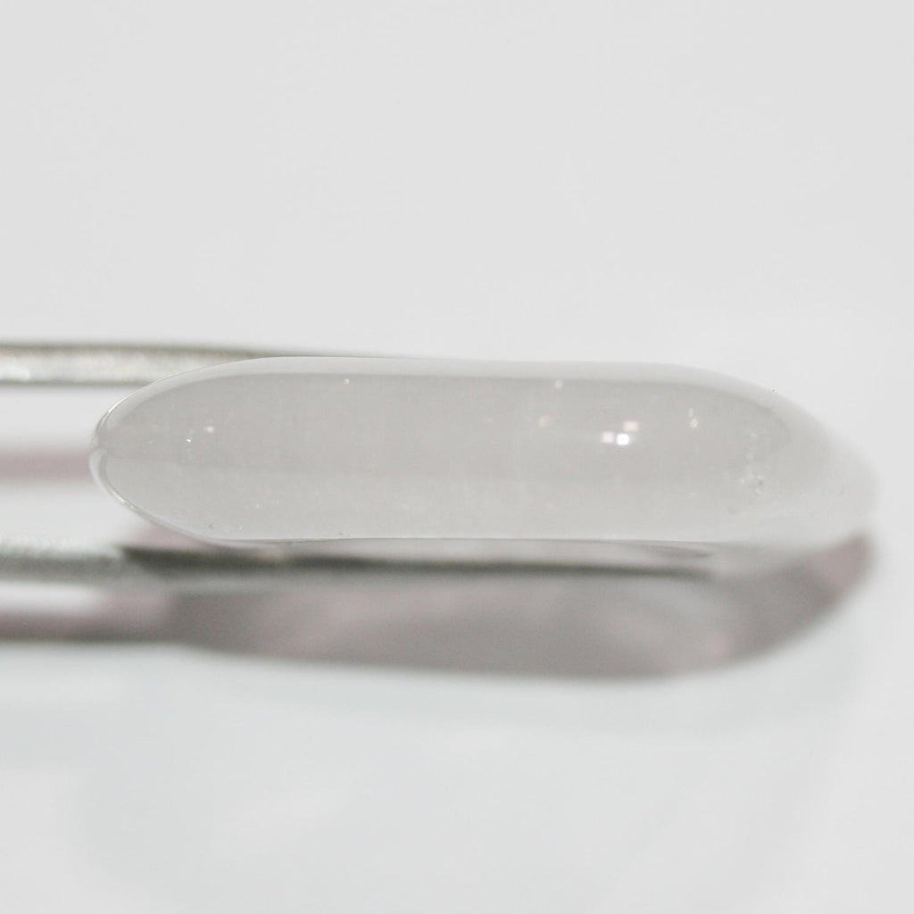 Colgante cuadrado liso de cuarzo cristal de roca de 30 mm