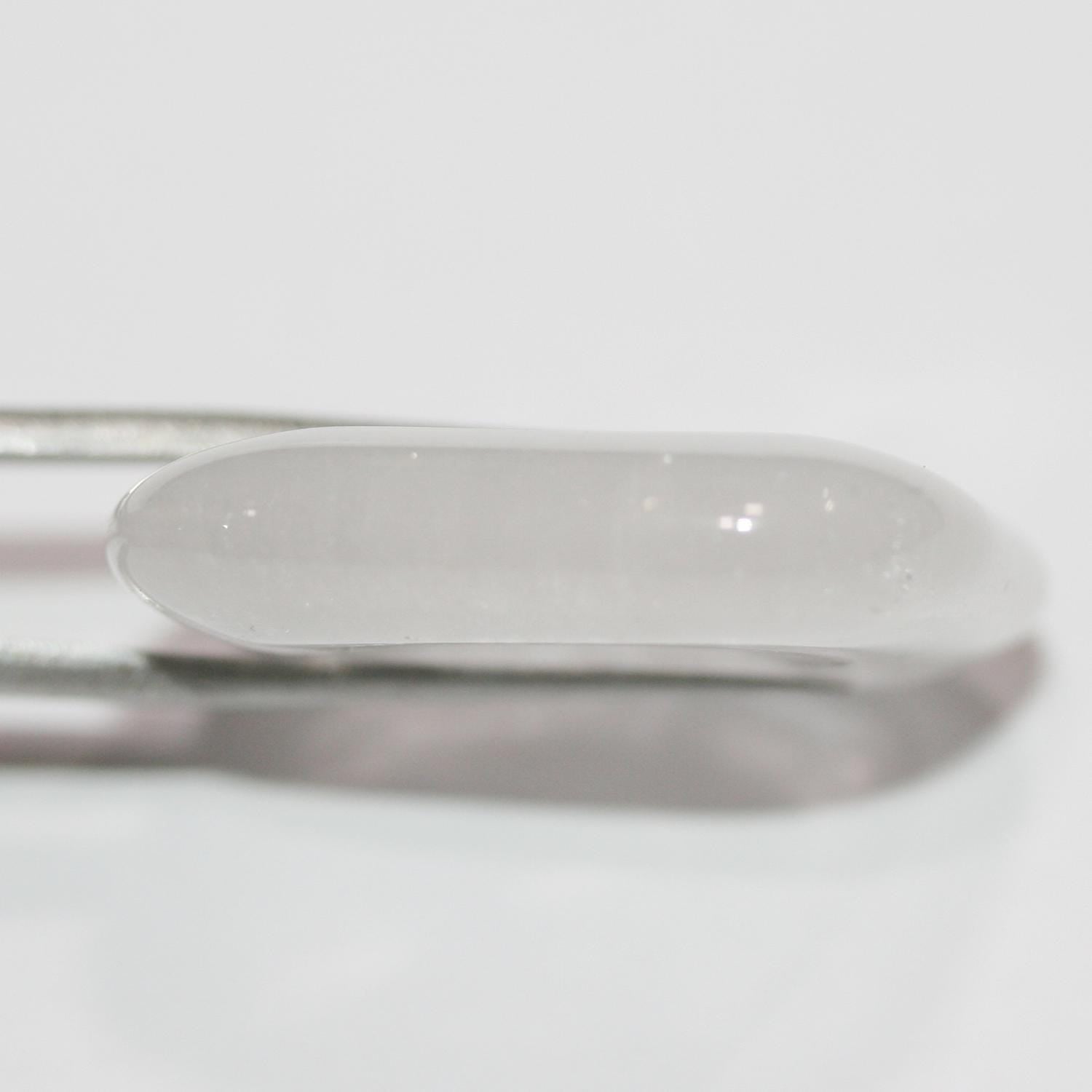 Pendentif carré lisse en quartz cristal de roche 30 mm