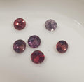 Lote de 6 espinelas multicolores redondas facetadas de 3,5 mm - Paquetes de piedras preciosas - Piedras sueltas al por mayor - Gemas naturales