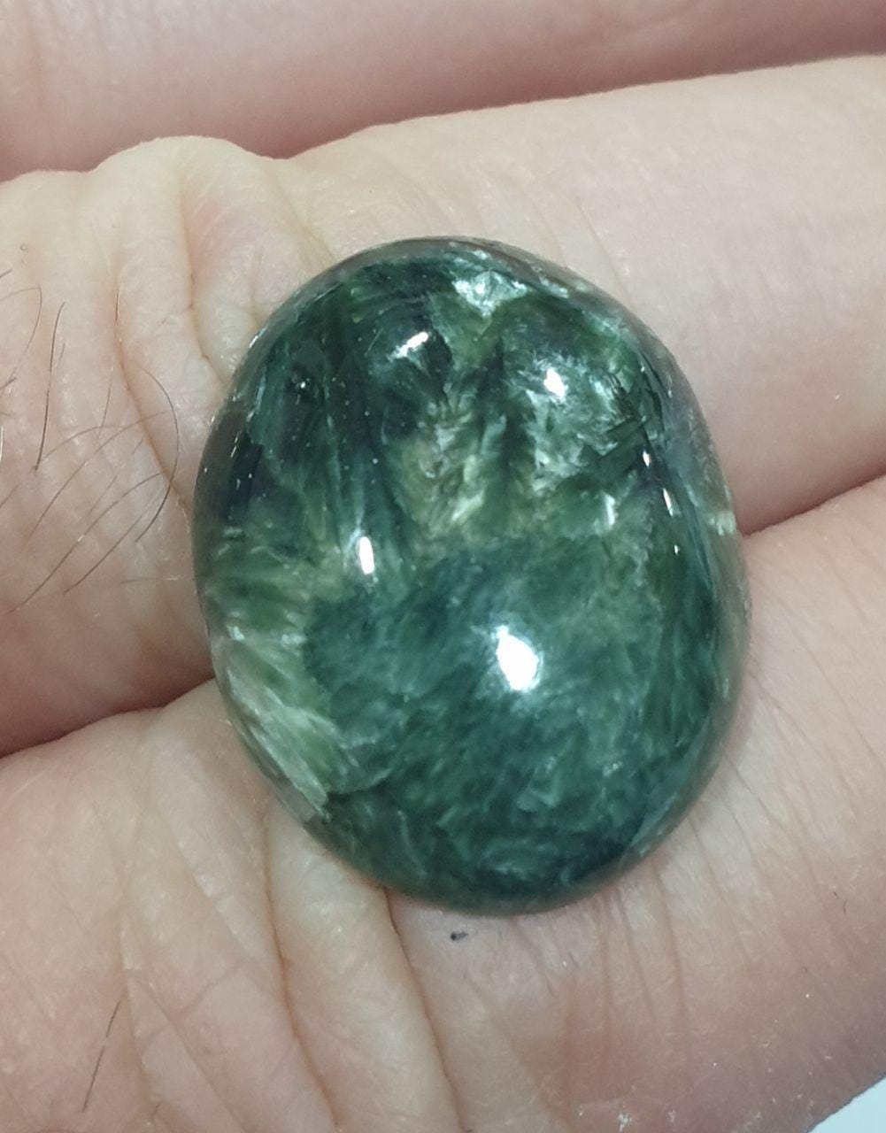 Seraphinite Oval Cabochon  22X18mm  Natural Gemstone