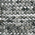 Perles rondes lisses œil de faucon de 15 pouces (7,5 mm) - Fil de 39 cm