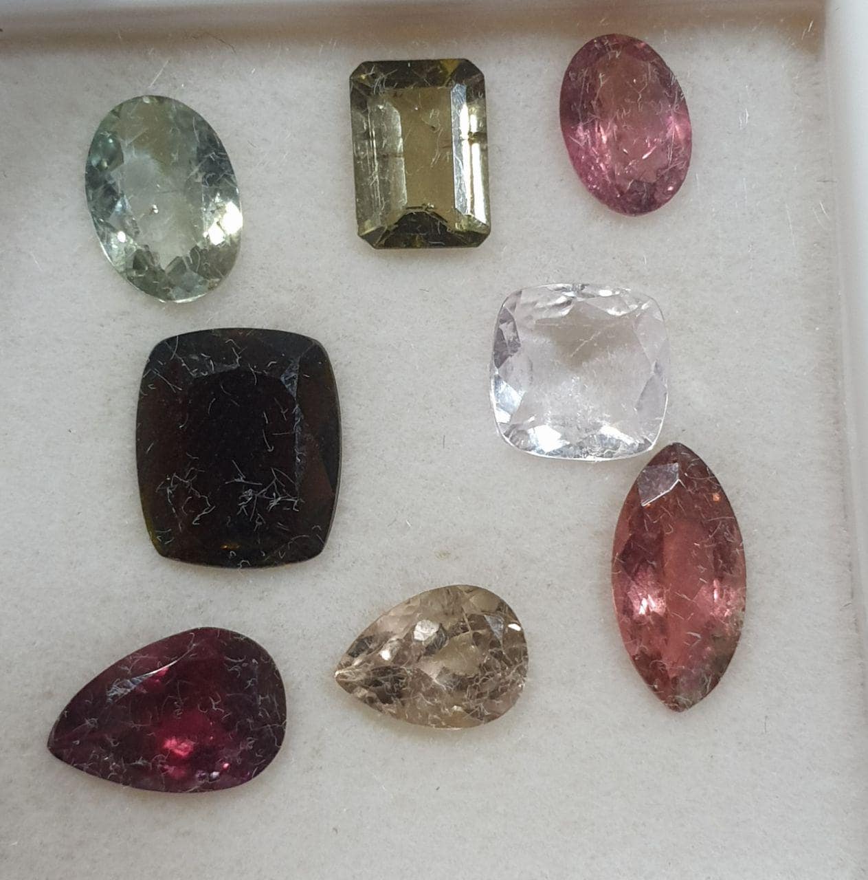 Lote de turmalina rosa y verde multiusos, ovalada, natural, sin tratar, venta al por mayor