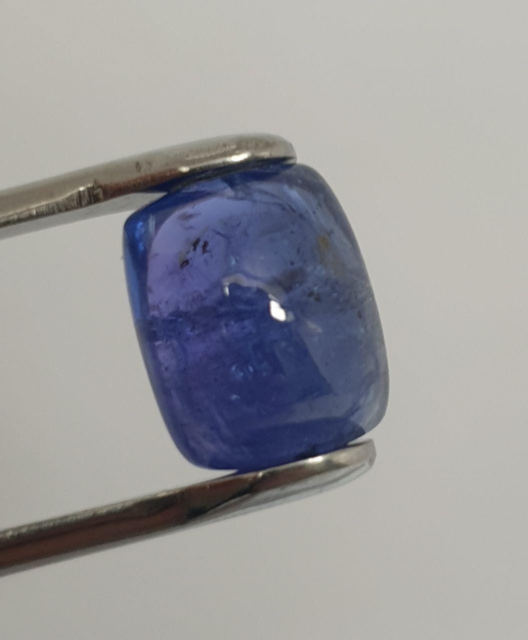 Tanzanite Rectangular Cabochon 13.5x11mm.-(12.22ct)-Mined in Tanzania