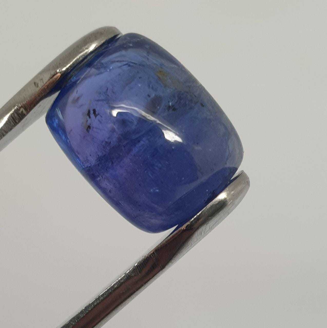 Tanzanite Rectangular Cabochon 13.5x11mm.-(12.22ct)-Mined in Tanzania