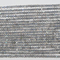 Perles cubiques à facettes en Labradorite de 15 pouces, 2 mm, brin de 39 cm.
