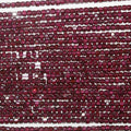 Perles cubiques à facettes en grenat rhodolite St de 15 pouces, 2 mm, brin de 39 cm.