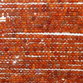 15" St Hessonite Garnet Faceted Cube Beads 2mm.-Strand 39cm. - Hard Gems