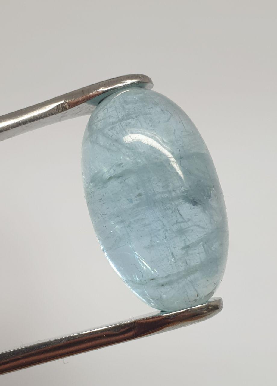 Top Blue Color Aquamarine Cabochon 23x13.5mm 22.99ct- Natural Gemstone-