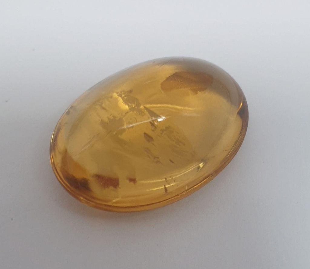 Deep Color Natural Citrine Oval Cabochon 22.42x16.6mm.-23.4ct- Jewelry Making Supplies