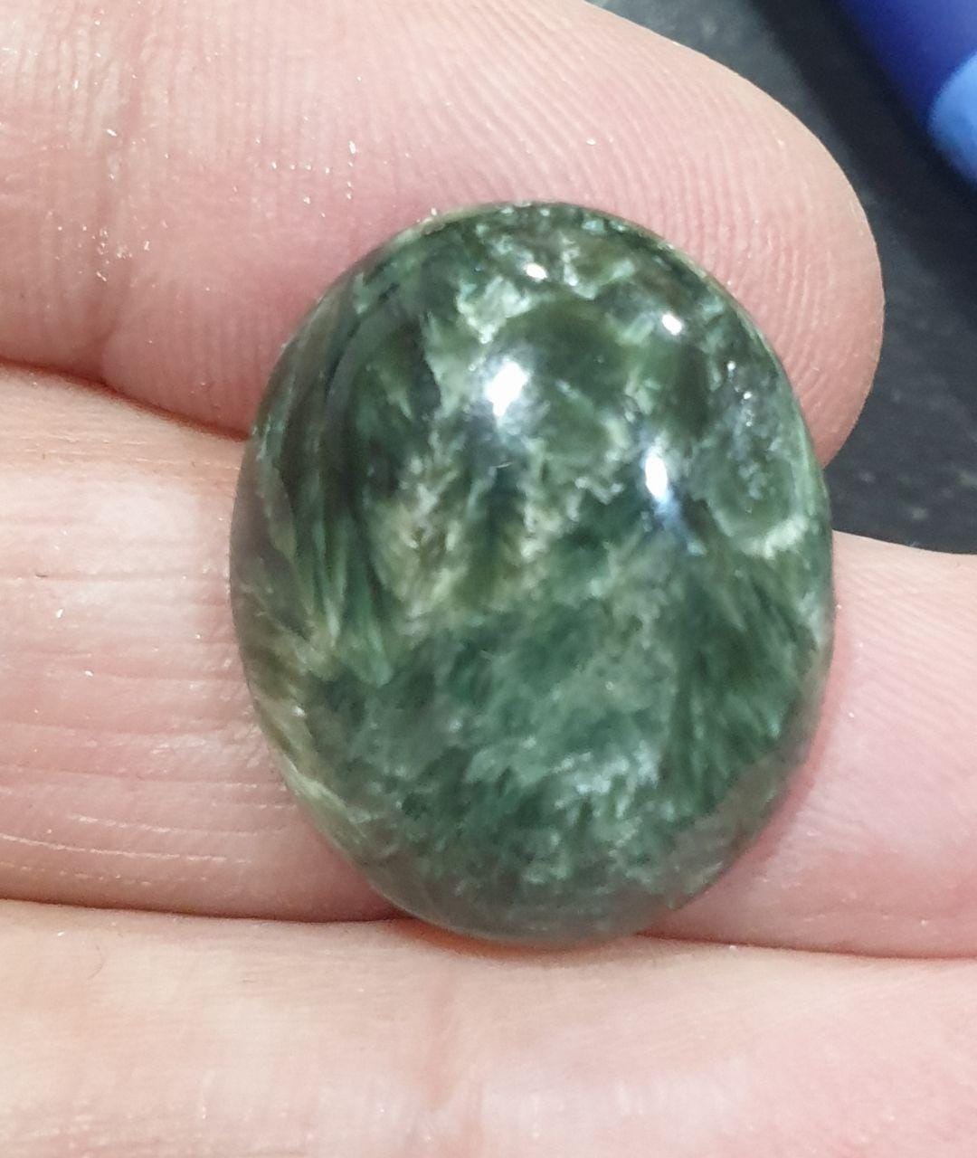 Seraphinite Oval Cabochon  22X18mm  Natural Gemstone