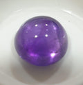 Cabochon rond d'améthyste de 15 mm (13,85 ct). Améthyste africaine.