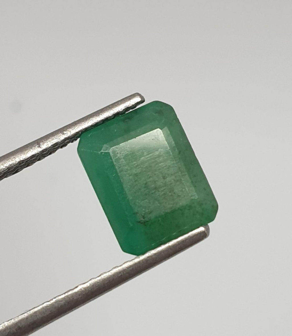1 Pc Emerald Faceted Octagon 9x7mm - Natural Brazilian Emerald- Price Per 1 Pc