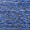 15" Perles rondes à facettes en lapis-lazuli de 2,5 mm - Fil de 39 cm.
