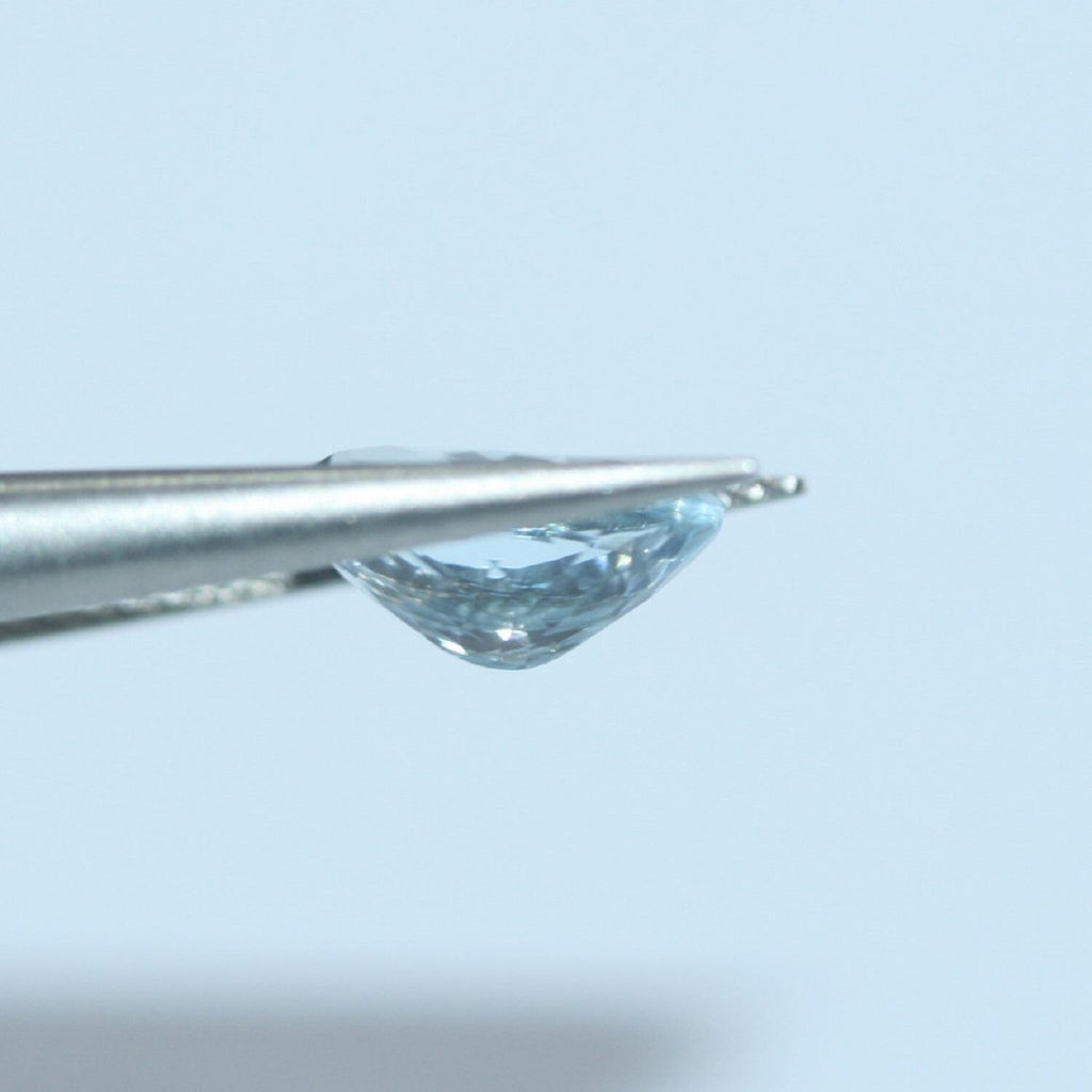 Lot Faceted Oval Aquamarine 9x7mm.- (2 Pieces).-Gemstones Wholesale Cut Stone Top Quality - Hard Gems