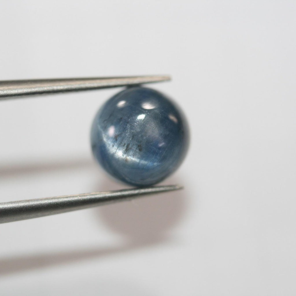 Lote de 8 cabujones redondos de cianita (8 piezas).-8 mm