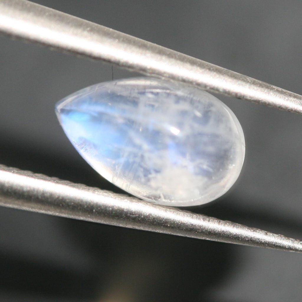 10Pcs Lot Moonstone Drop Cabochon 8x5 mm. (10 pcs.).