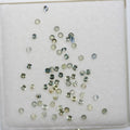 Green Sapphire Faceted Round Lot 1.5mm. Approx.- 1 Carat Lot - Hard Gems