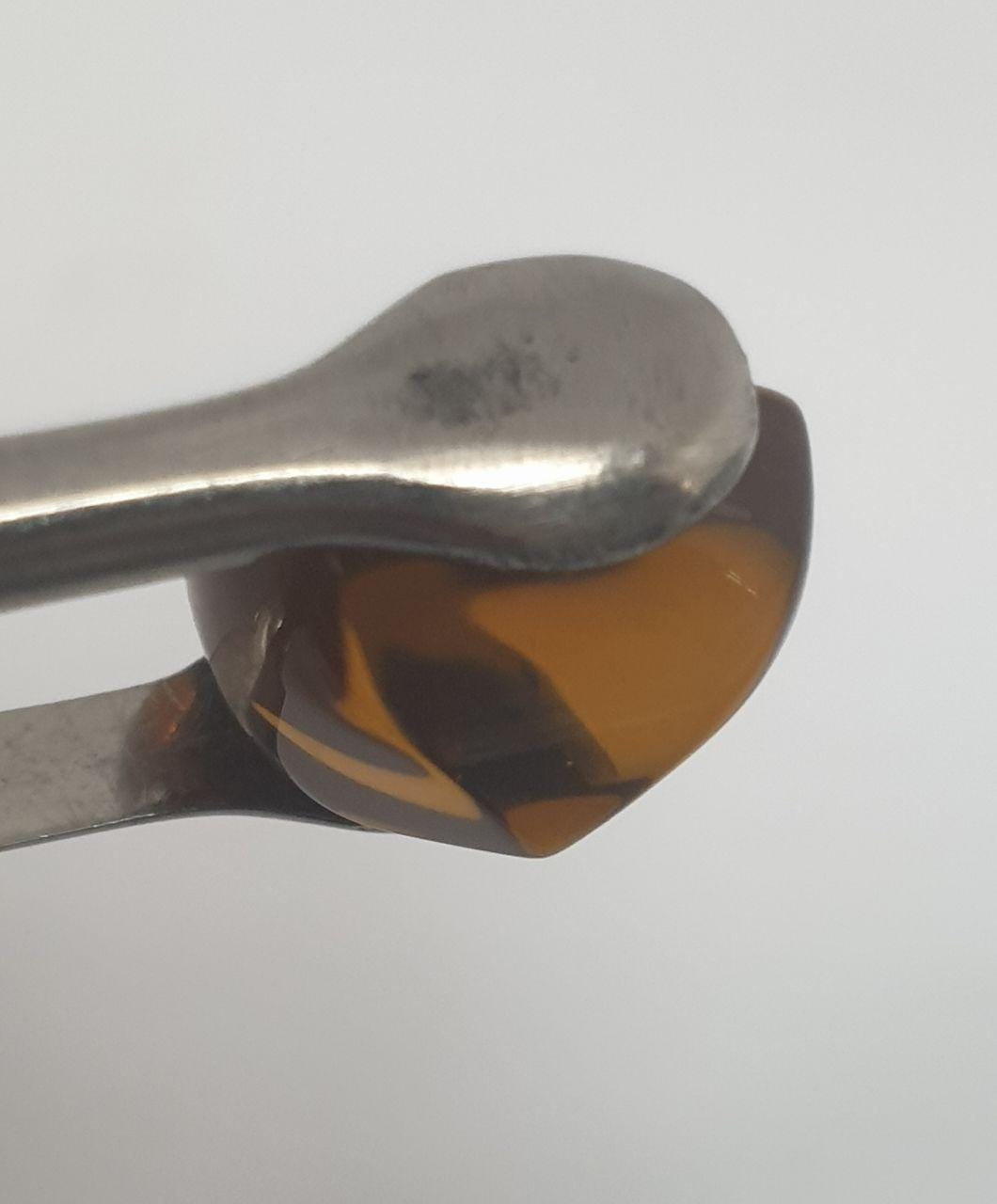 Deep Color Natural Citrine Square Bufftop Pointed  Cabochon 13mm.-12.35ct- Jewelry Making Supplies