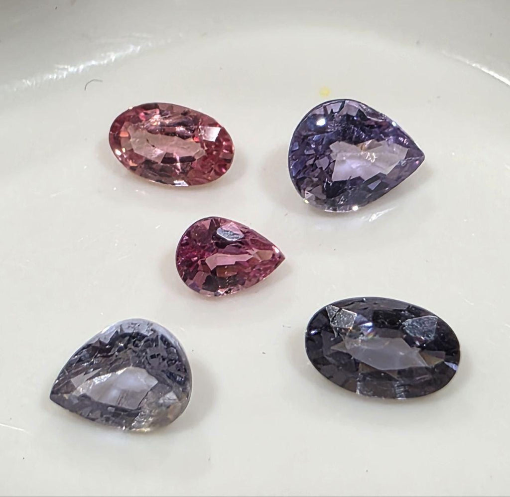 Multi Color Spinel Lot Orange Pink Gray Spinel   Natural Gemstone - Natural Untreated Gemstone