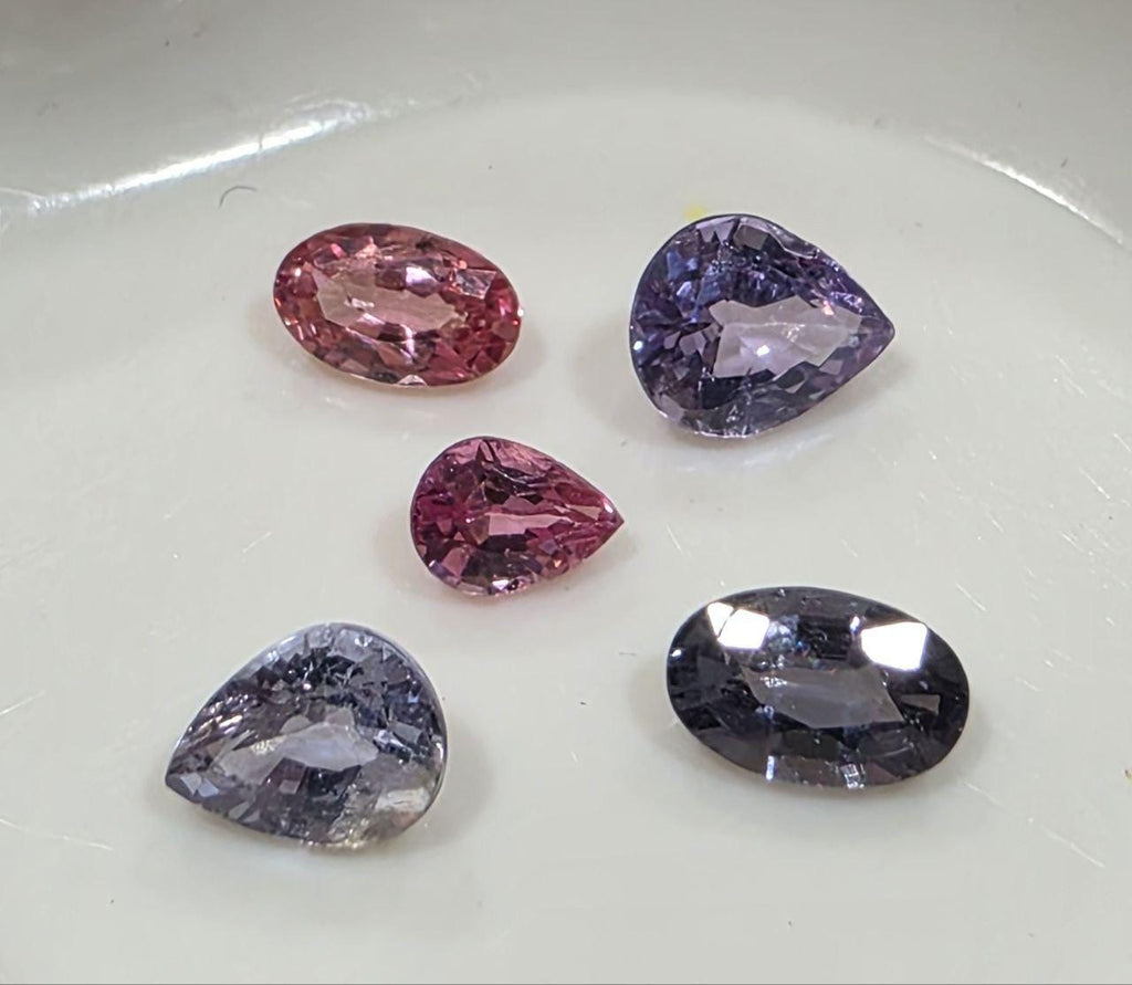 Multi Color Spinel Lot Orange Pink Gray Spinel   Natural Gemstone - Natural Untreated Gemstone
