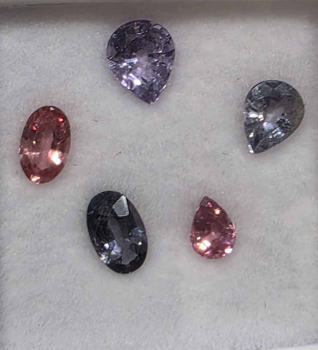 Multi Color Spinel Lot Orange Pink Gray Spinel   Natural Gemstone - Natural Untreated Gemstone