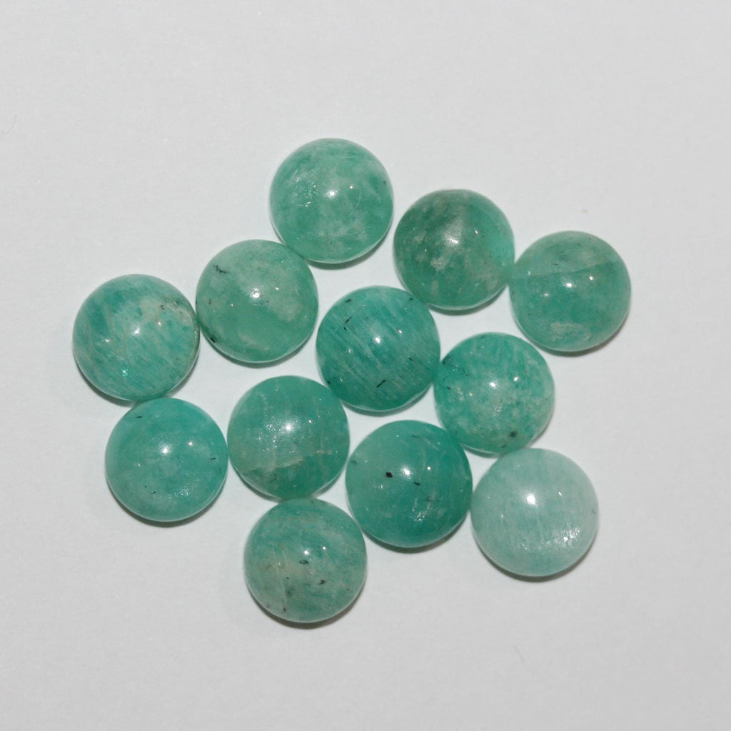 12Pcs lot  Amazonite Round Cabochon ( 12 Pieces) 8mm