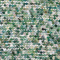 14" St  Moss Agate Faceted Round Beads 4mm.-Strand 38cm