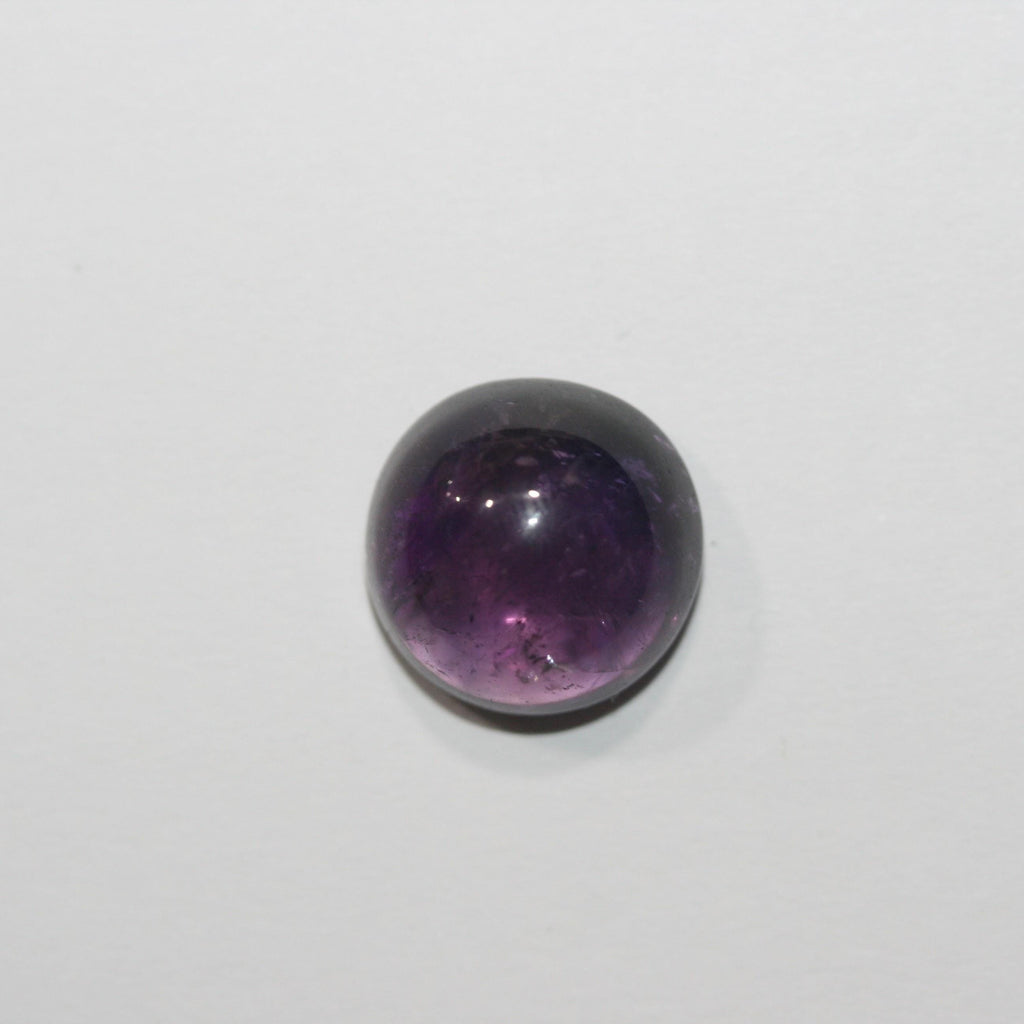 1 Pc lot Amethyst Round Smooth Cabochon 20mm. (1 pcs.)