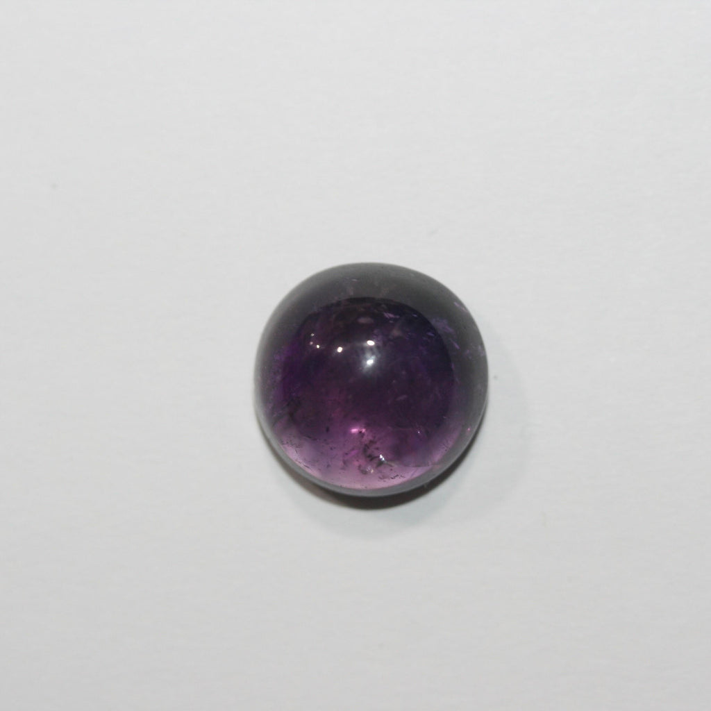 1 Pc lot Amethyst Round Smooth Cabochon 22mm. (1 pcs.)