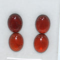 Hessonite Garnet Smooth Oval Cabochon 10x8mm. (4 Pcs).- Item.1753CB