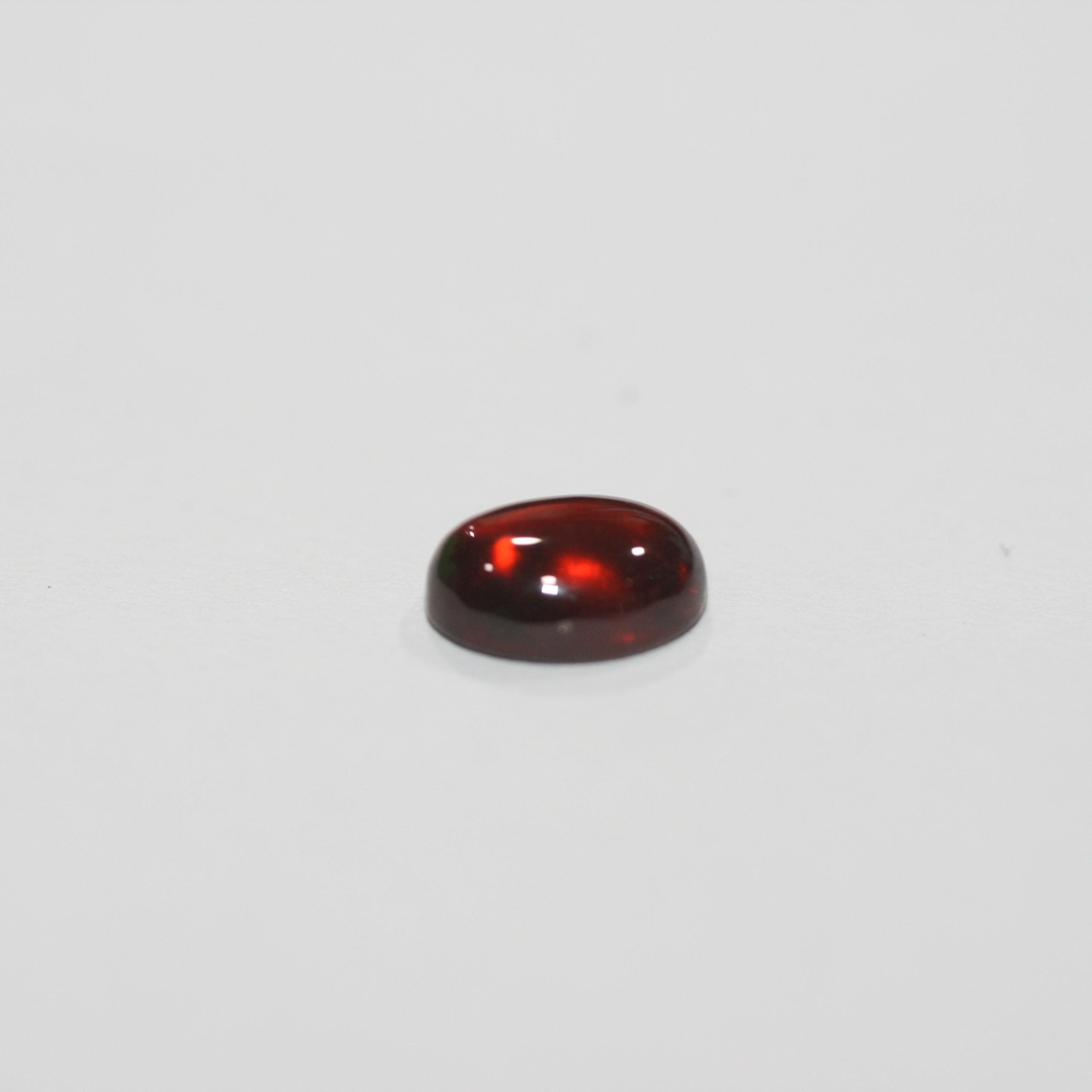 Hessonite Garnet Smooth Oval Cabochon 9x7mm. (6 Pcs).- Item.1757CB