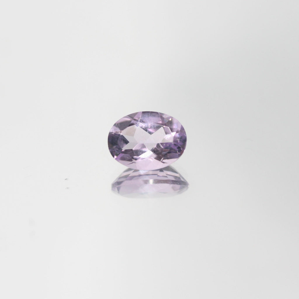 Lote de 8 amatistas facetadas ovaladas de 8 x 6 mm (8 piezas)