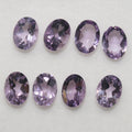 Lote de 8 amatistas facetadas ovaladas de 8 x 6 mm (8 piezas)