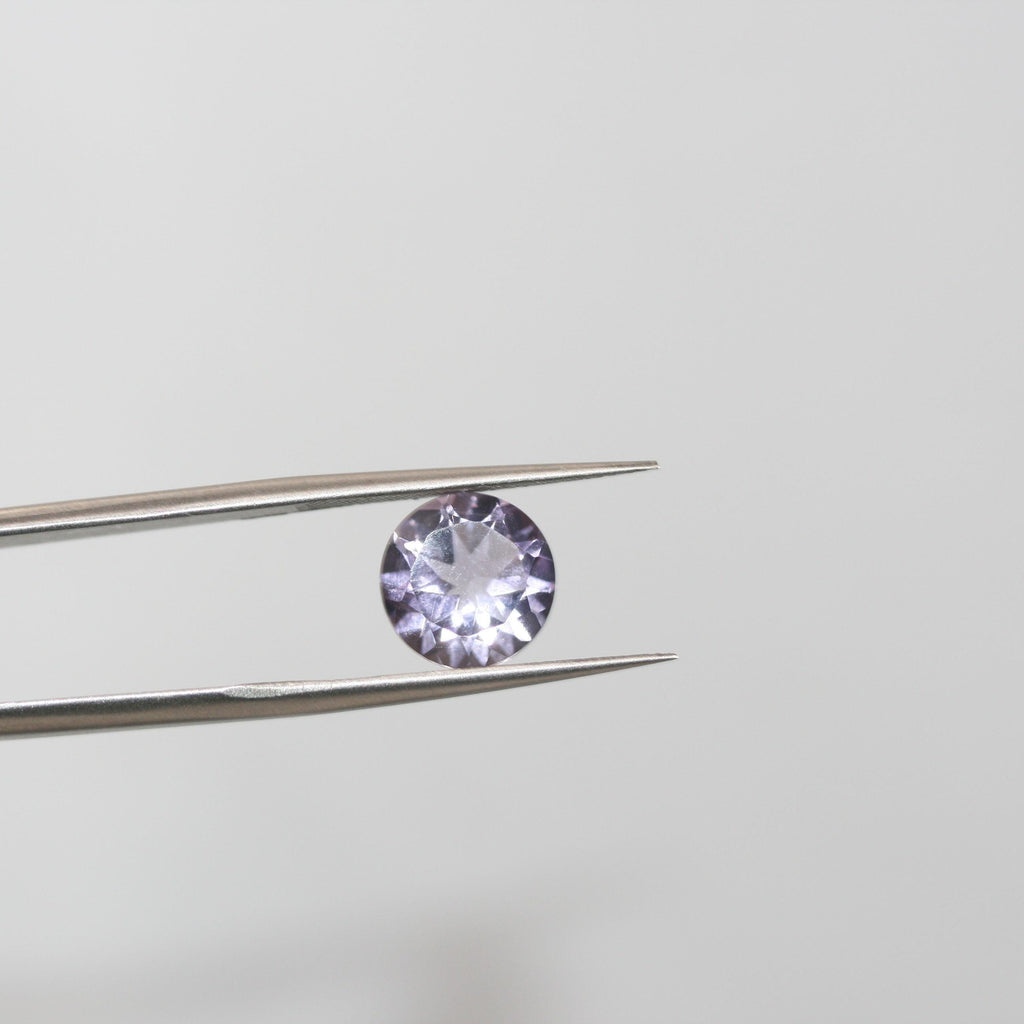 Lote de 2 amatistas redondas facetadas de 10 mm (2 piezas)