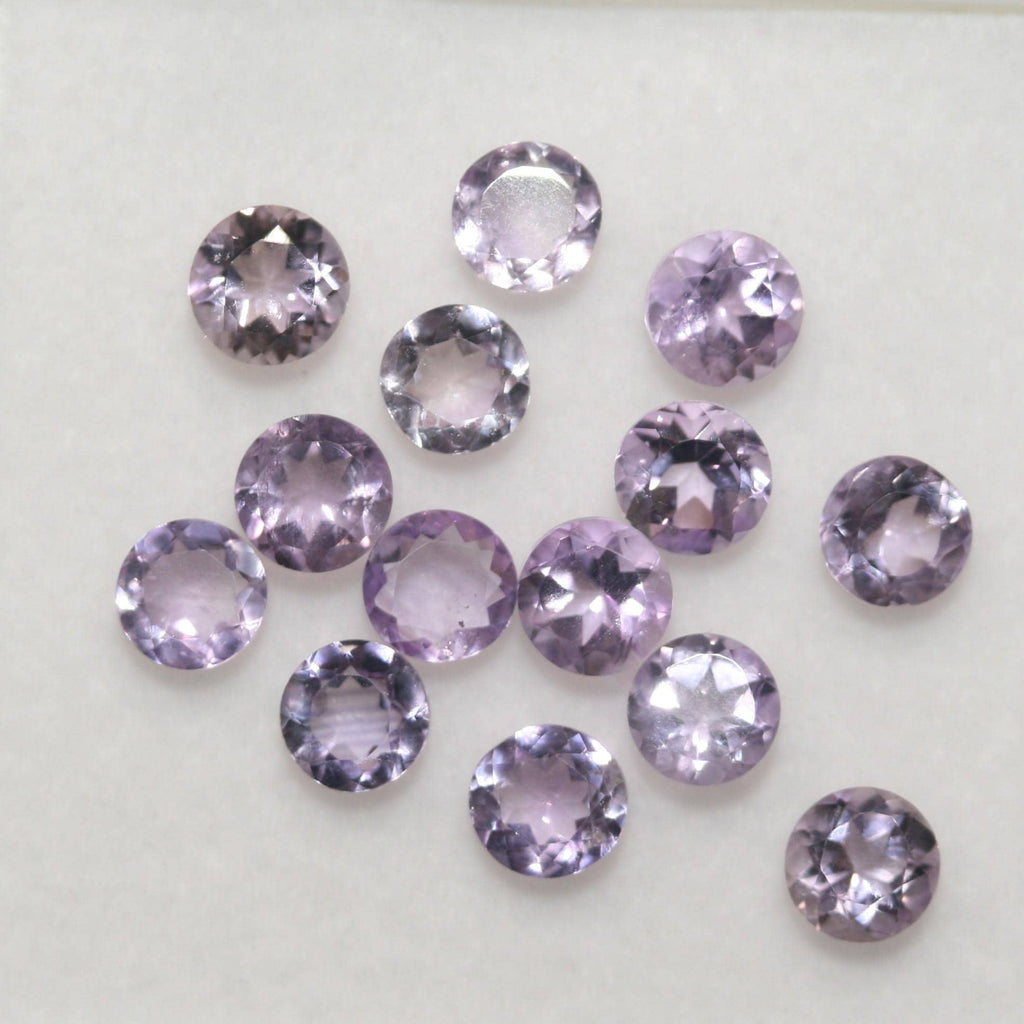 14 Pcs Lot Amethyst Round Faceted 5mm (14 pcs)